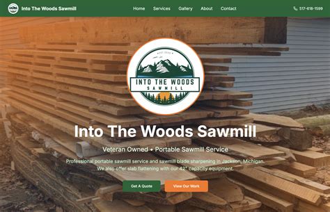 Into The Woods Sawmill | Veteran Owned Portable Sawmill Service in ...