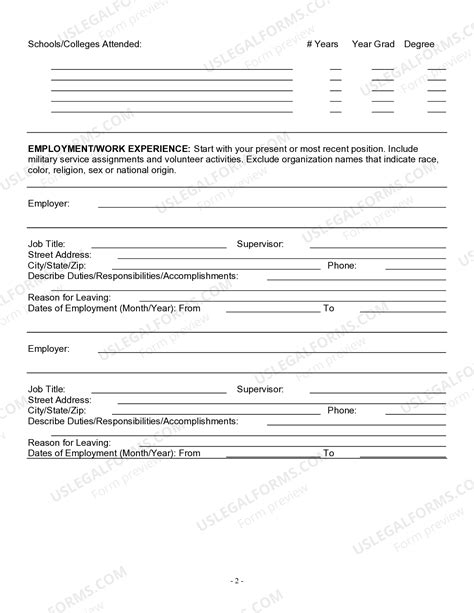South Dakota Employment Application for Painter - Painter Job Application Form Template | US ...