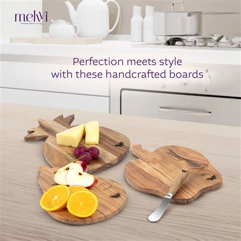 Acacia Wood Mini Chopping Boards Set of 3 – melvvi