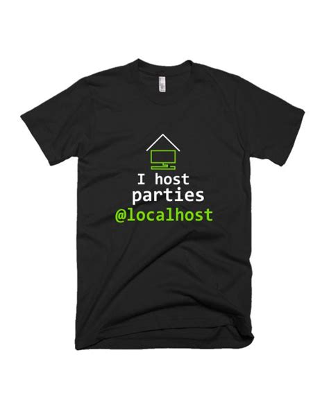 Party At Localhost - Black - Unisex Adults T-shirt – Adimanav Studios