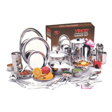 Vinod Stainless Steel 36 Pieces. Dinner Set For Six Persons
