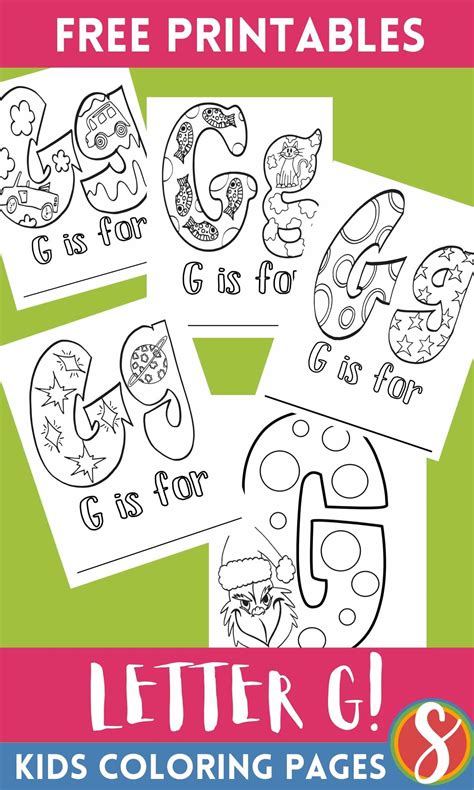 Letter G Coloring Pages Preschool