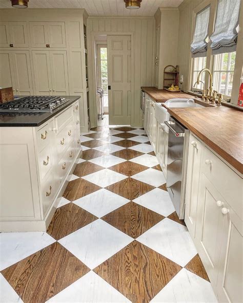 Hayden Gregg on Instagram: “This antiqued checkerboard floor adds an ...