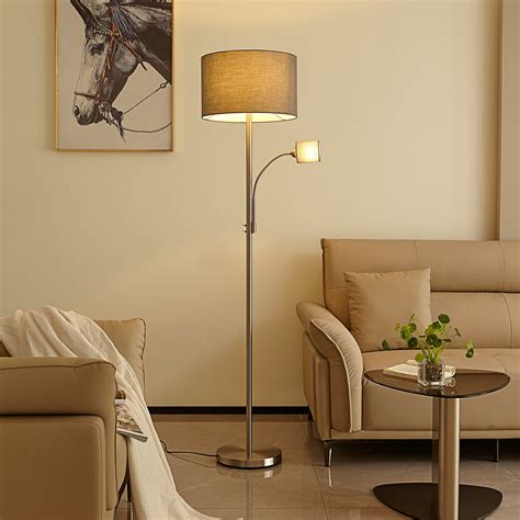 Reading floor lamp with table online