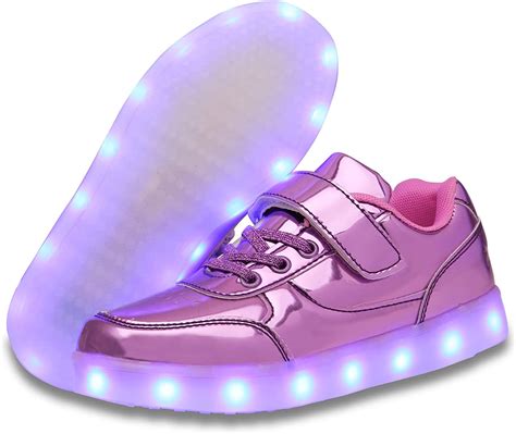 YAZI LED Light up Shoes Kids Low LED Sneakers USB Rechargeable Glowing ...