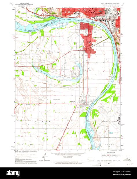 South sioux city nebraska map hi-res stock photography and images - Alamy