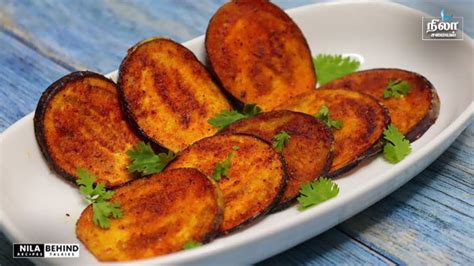 கிரிஸ்பி கத்திரிக்காய் ப்ரை | Crispy Brinjal Fry Recipe In Tamil