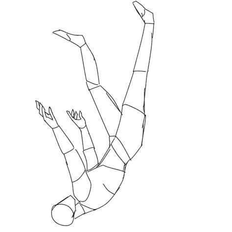Person falling in 2025 | Life drawing reference, Body reference drawing ...