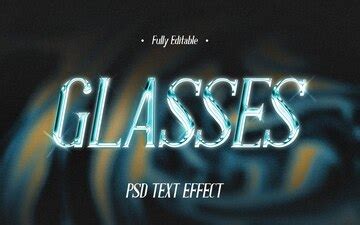 Glowing glass text effect for photoshop | Premium PSD
