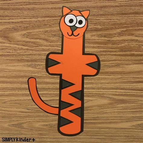 Lowercase Letter T Alphabet Craft Tiger - Simply Kinder Plus