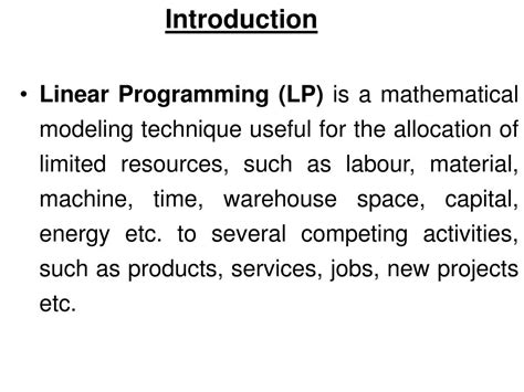 Image result for Setting Up a Linear Programming Problem