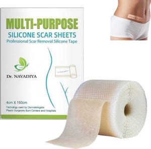 Dr. NAvadiya Silicone Scar Sheets Flesh Color Silicone Scar Remover ...