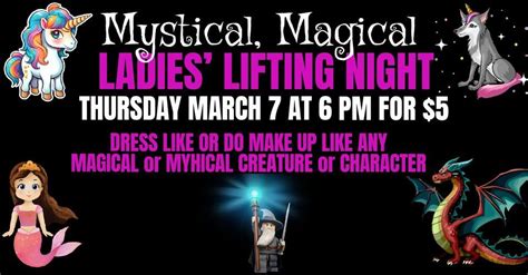 Mythical, Magical Ladies’ Lifting Night, 432 E Waterman Rd, Auburn, ME ...
