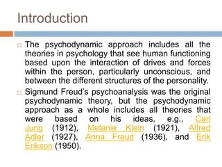 Image result for The Pshycodinamic Approach Key Concept