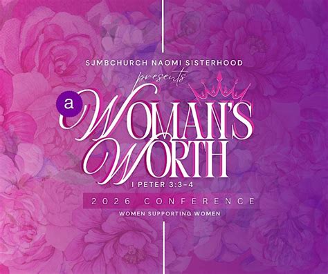 A Womans Worth - 2026 Conference, 2501 S Main St, Little Rock, 6 March ...