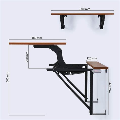 Antares Wall Mounted Sit Stand Desk – InvisibleBed.com