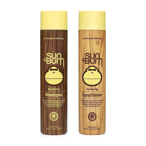 Amazon.com : Sun Bum Sun Bum Revitalizing Shampoo and Conditioner Vegan ...