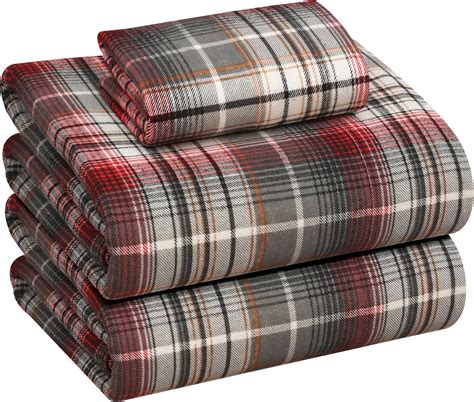 Amazon.com: RUVANTI Flannel Sheets Twin XL Size - 100% Cotton Double ...