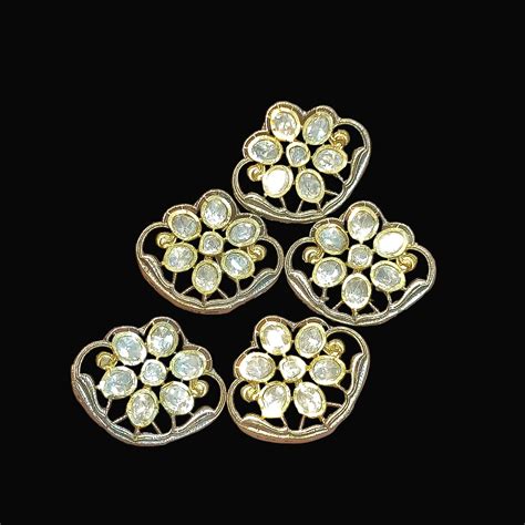 Premium polki brass kundan || 1 - 6 pcs pack || – Durgajewels