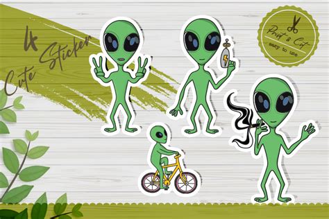 Alien Stickers Printable 的图像结果