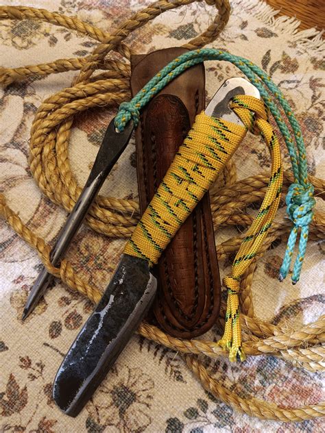 Sheepsfoot Knife and Marlin Spike with Sheath- June 2026