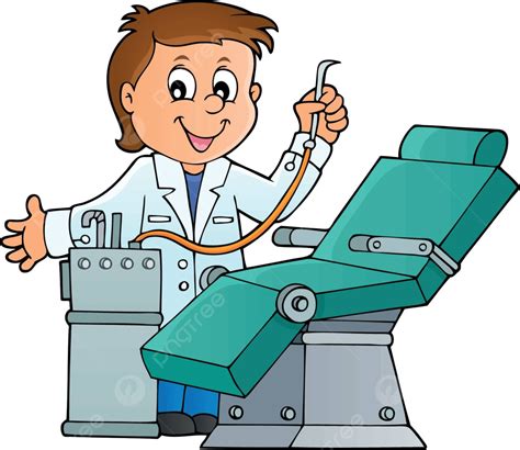 Dentist Theme Image 1 Illustration Person Happy Vector, Illustration ...