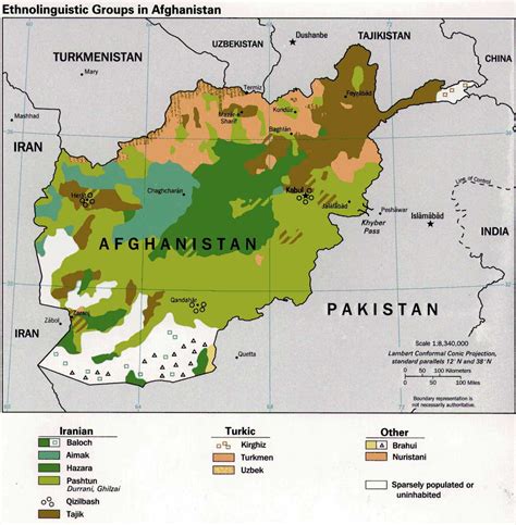 Ethnolinguistic Groups In Afghanistan - MapSof.net