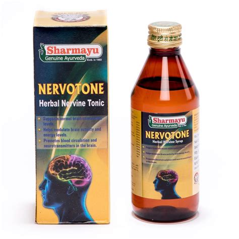 Buy Sharmayu Nervotone Herbal Nervine Tonic/Syrup, 200 ml - Natural ...