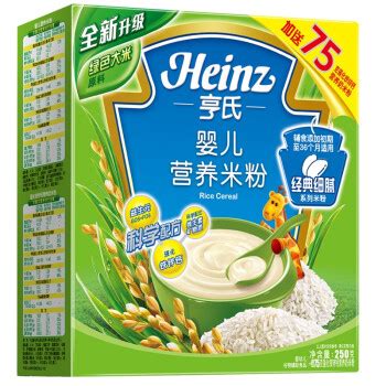 【亨氏米粉】亨氏 Heinz婴儿营养米粉250g+强化铁锌钙营养米粉75g(辅食添加初期至36个月适用)【行情 报价 价格 评测】-京东