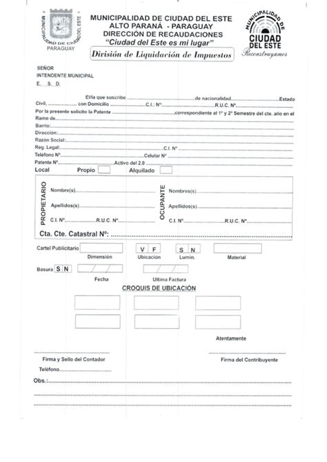 Información Útil - Municipalidad de Ciudad del Este