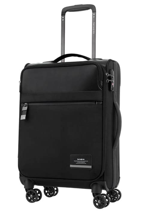 Samsonite Vestor 55 Cm Cabin Polyester Soft-Sided 4 Spinner Trolley Bag ...