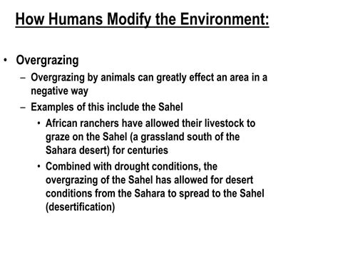 Image result for Modifying the Environment