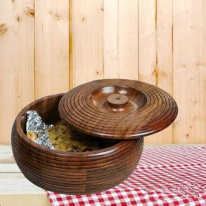 TFS Wooden Casserole Chapati Box |Roti Storage Server Container for ...