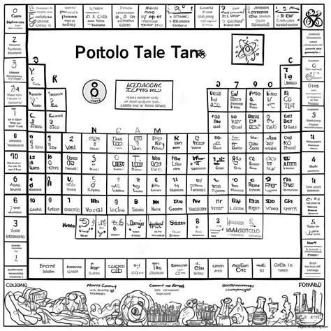 Periodic Table Elements Coloring Page (52302-41866)