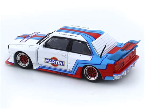 BMW M3 E30 Martini 1:64 Street Weapon diecast scale model car miniature ...