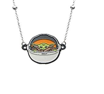 Baby Yoda NECKLACE - THE CHILD IN CARRIAGE, Disney Star Wars ...