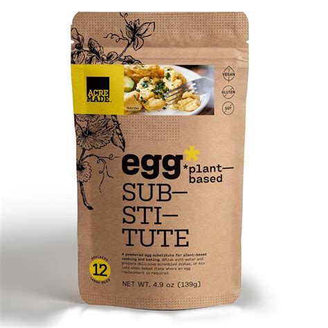 Amazon.com : AcreMade Plant-Based Egg Substitute, Vegan Egg Powder, 1 ...