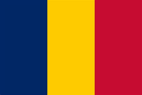 Country Flags with Blue, Yellow, and Red