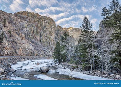 Cache la Poudre River stock image. Image of water, colorado - 49557705