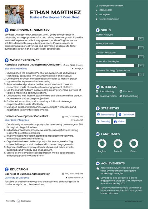 10+ Business Development Consultant Resume Samples & Templates for 2025
