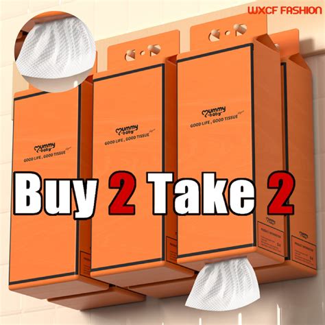 【BUY 1 GET 1】1500 sheets wall-mounted toilet paper, super strong toilet ...