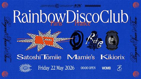 Rainbow Disco Club: Satoshi Tomiie, Mamies, Kikiorix, 5 boulevard ...