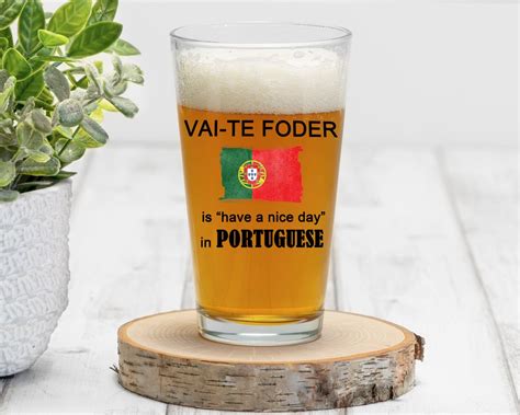 Beer Glass,funny Portuguese Swear Gift, Portugal Gifts, Gifts for Him ...