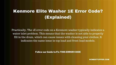 Image result for Kenmore Elite Dryer Error Code