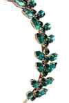 Buy Emerald Green Crystal Leaf Shaped Hairband by Bijoux By Priya ...