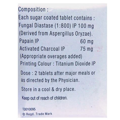 Unienzyme Tablet 15's Price, Uses, Side Effects, Composition - Apollo ...