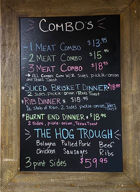 Menu at Lukes BBQ LLC, Broken Arrow