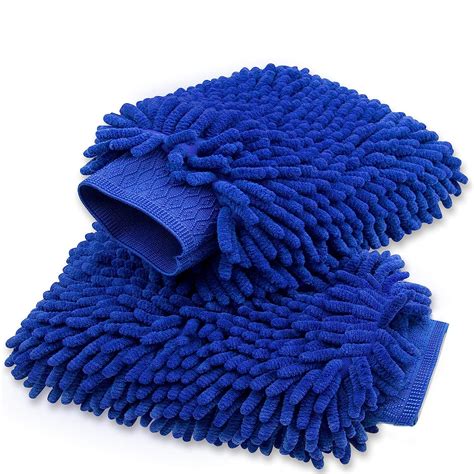 CarFrill Car Wash Mitt 2 Pack - Large Size Microfiber Wash Mitt for Car ...