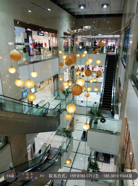 郑州商场美陈，中庭吊装，吊饰，郑州商业美陈设计施工 - 文化空间规划