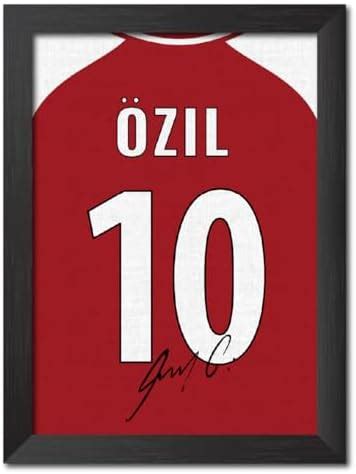 TenorArts Mesut Ozil Poster Frame Arsenal Jersey Laminated Photo Print ...